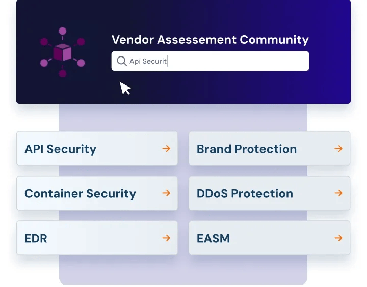 Choose vendor category